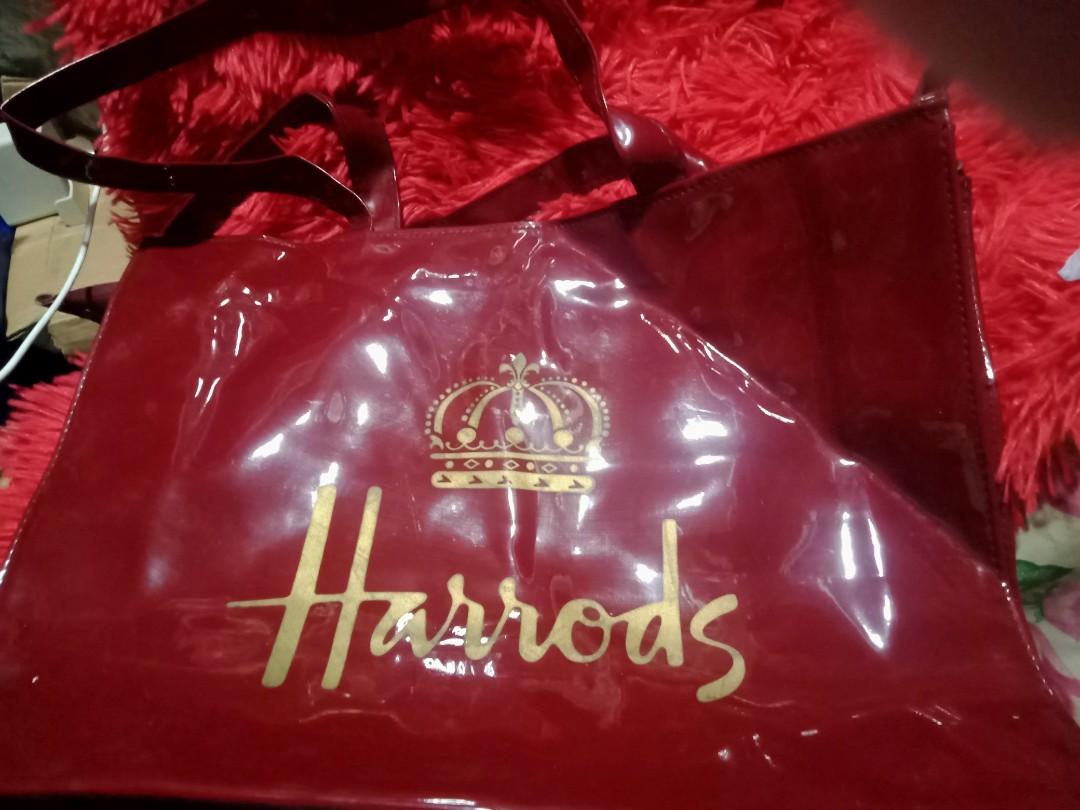 Harrods Red Bag, Women's Fashion, Bags & Wallets, Beach Bags on Carousell