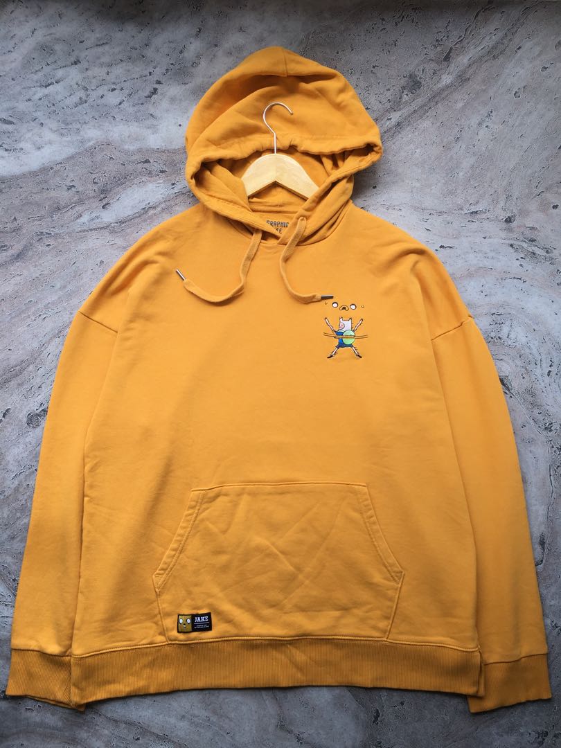 Hoodie graphic tee yellow