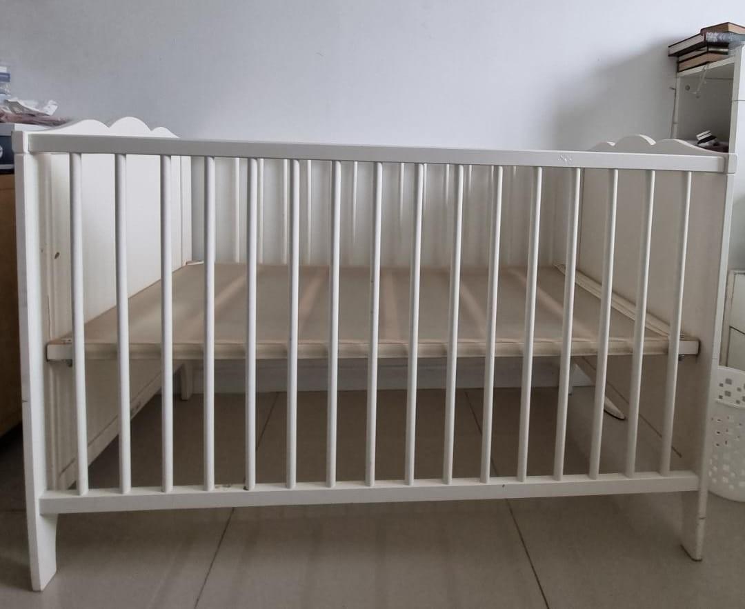 IKEA HENSVIK Baby Cot (white), Babies & Kids, Baby Nursery & Kids