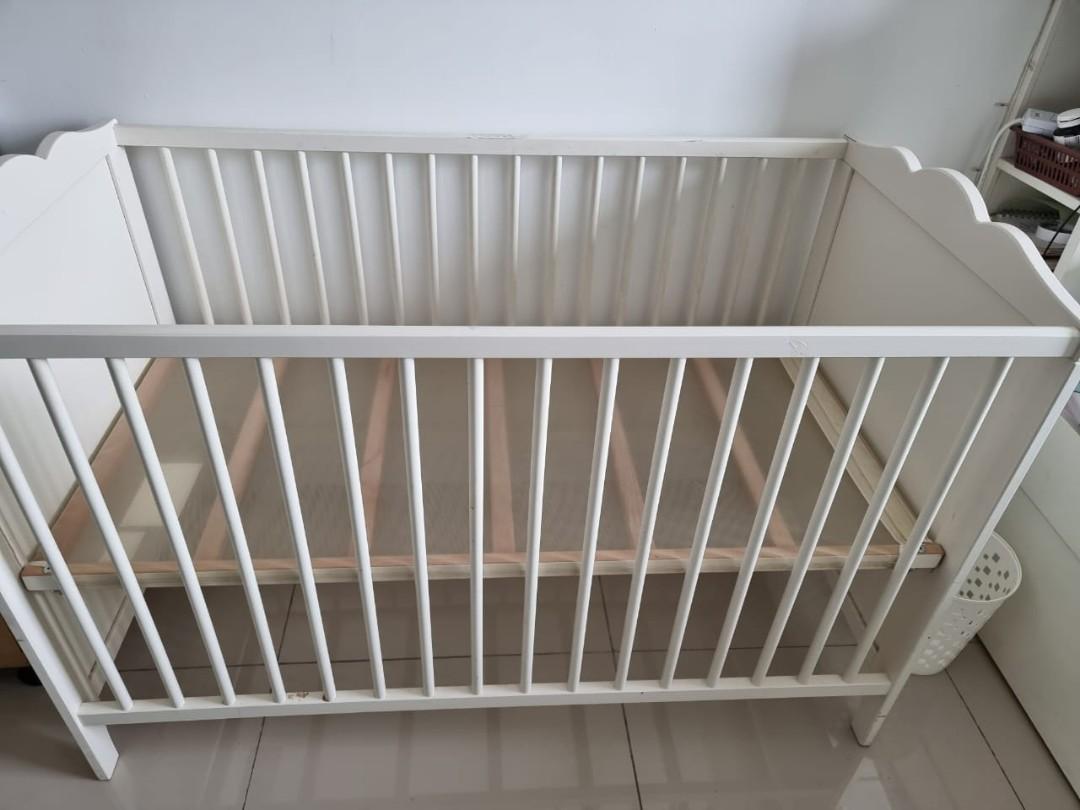 IKEA HENSVIK Baby Cot (white), Babies & Kids, Baby Nursery & Kids