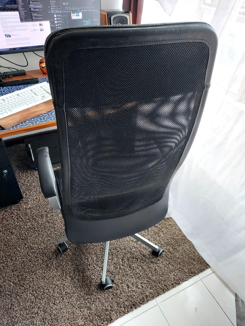 Ikea markus black leather clearance