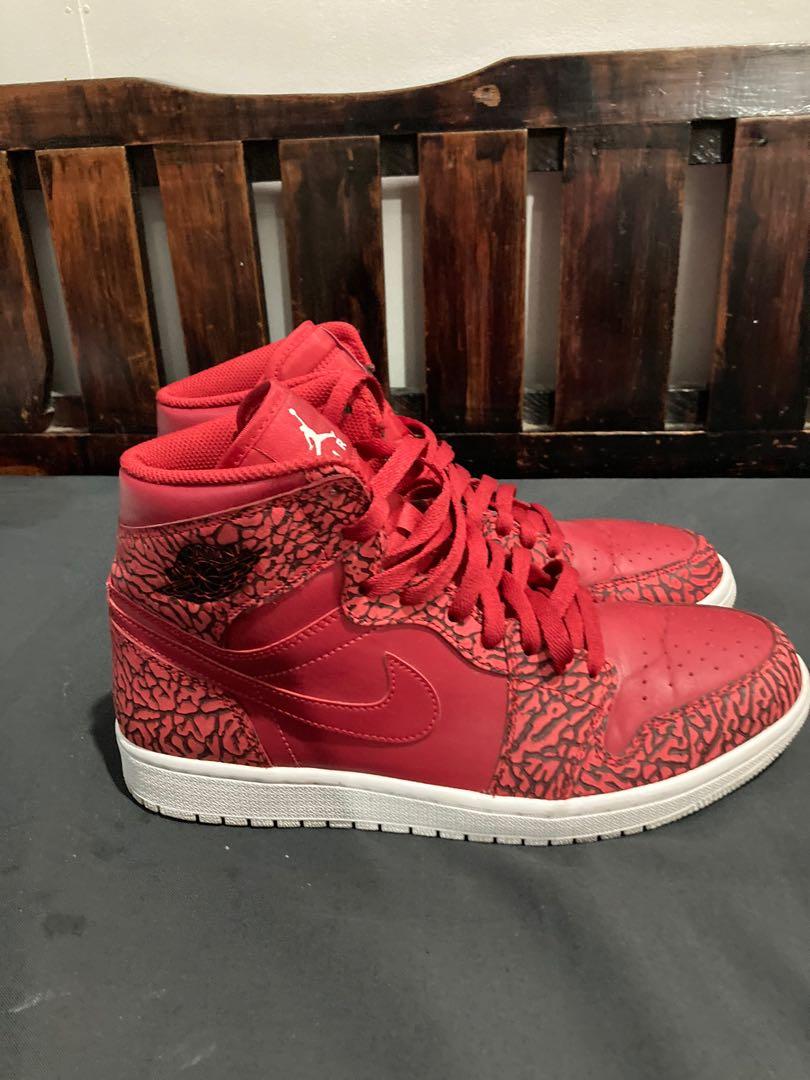 Air jordan 1 retro high red elephant clearance