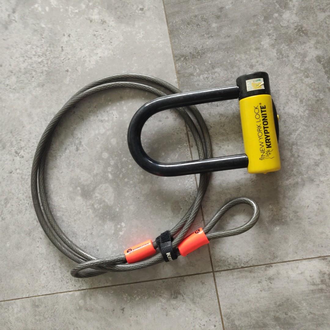 Kryptonite Heavy Duty ULock and Security Cable, Sports Equipment