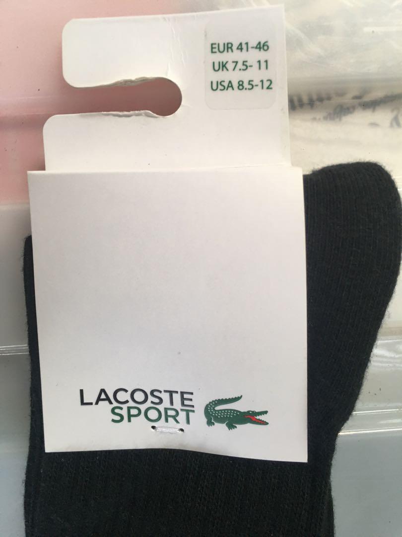 Lacoste Socks (Category: Socks) located in Paranaque City. Submitted by mandlshoppingacct (Listing ID 1153568061, Image 2). Description: Lacoste Socks Condition 10/10.