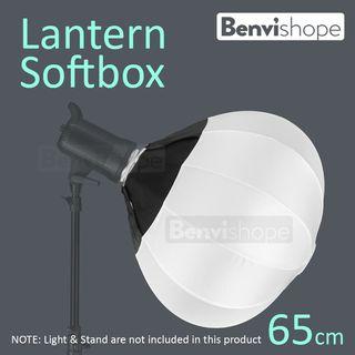Lantern Softbox Soft Light 65CM Modifier, for studio strobe, flash or led light with Bowens Mount
