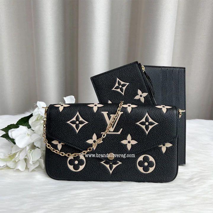 ✖️SOLD✖️ LV Felicie Pochette in Monogram Empreinte Leather Black Beige,  Luxury, Bags & Wallets on Carousell