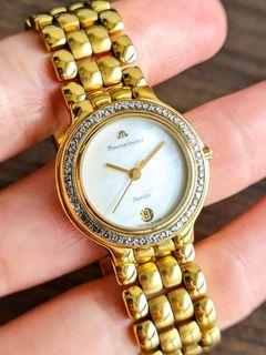 Maurice Lacroix Mother of Pearl Gold Plated Swiss Quartz Watch