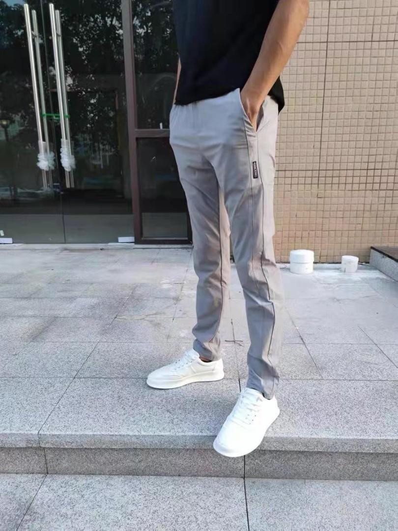 Men's summer linen breathable loose casual pants straight leg trousers  Kleidung & Accessoires LA1888755