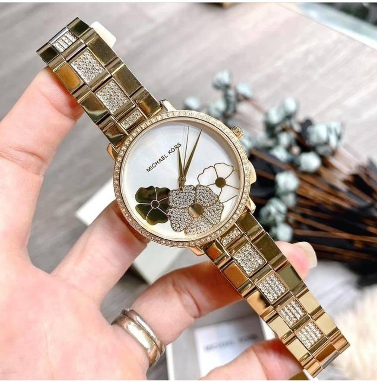 Michael kors cheap watch flower
