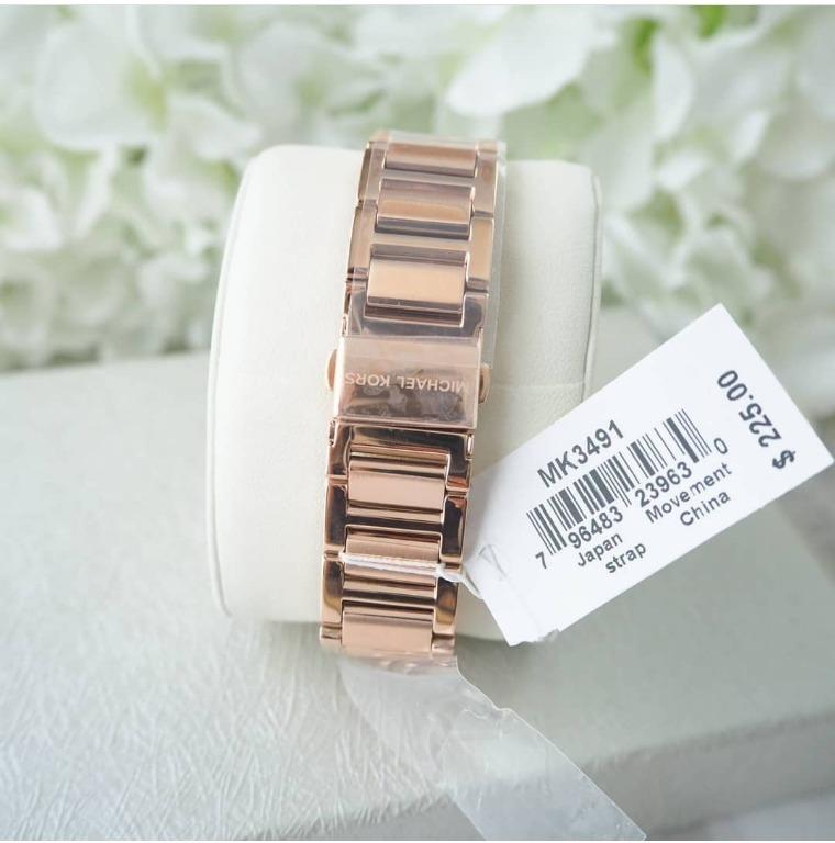 Michael Kors Hartman Rose Dial Rose Gold-tone Ladies Watch MK3491 ...