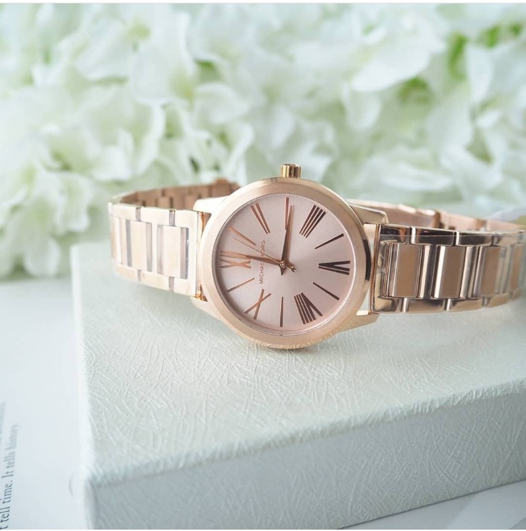 Michael Kors Hartman Rose Dial Rose Gold-tone Ladies Watch MK3491 ...