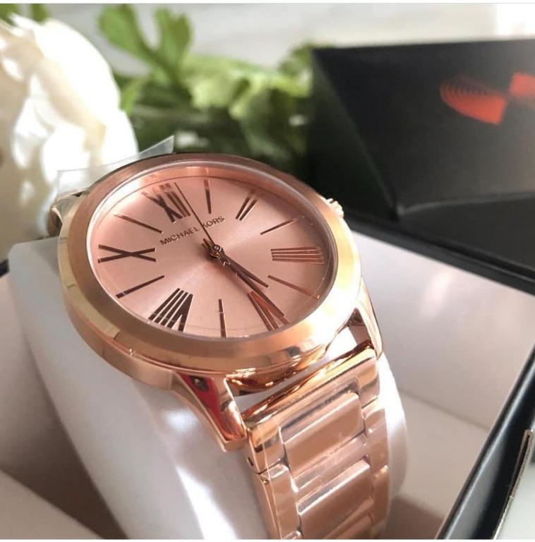 Michael Kors Hartman Rose Dial Rose Gold-tone Ladies Watch MK3491 ...