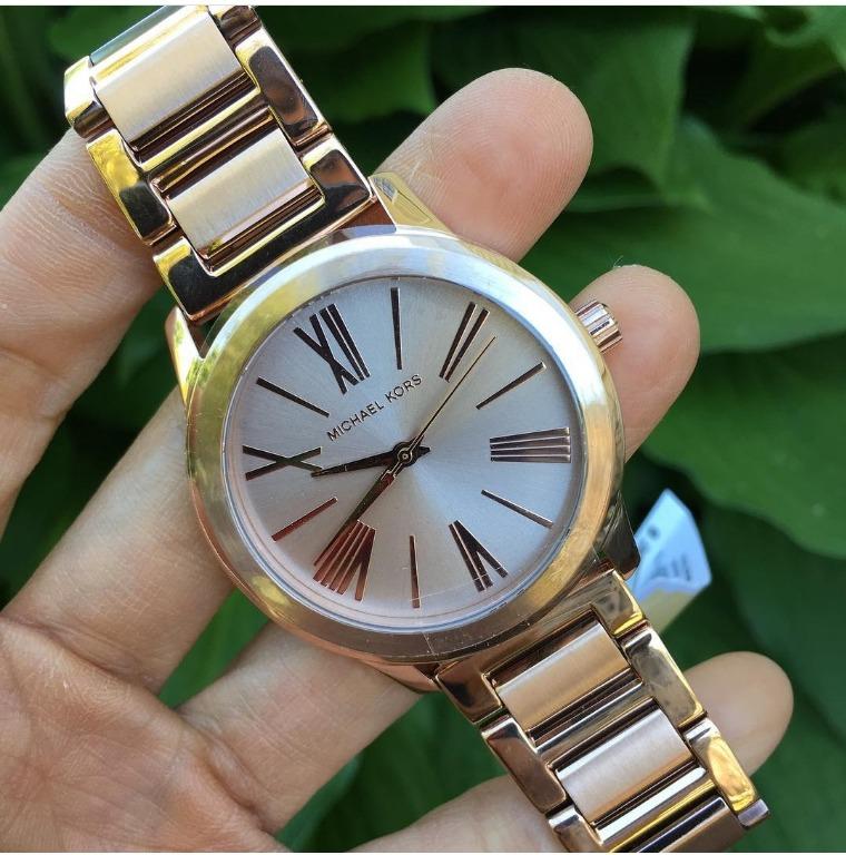 Michael Kors Hartman Rose Dial Rose Gold-tone Ladies Watch MK3491 ...