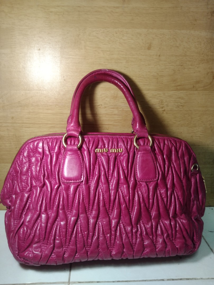 Miu Miu Bag - Hot pink, Luxury, Bags & Wallets on Carousell