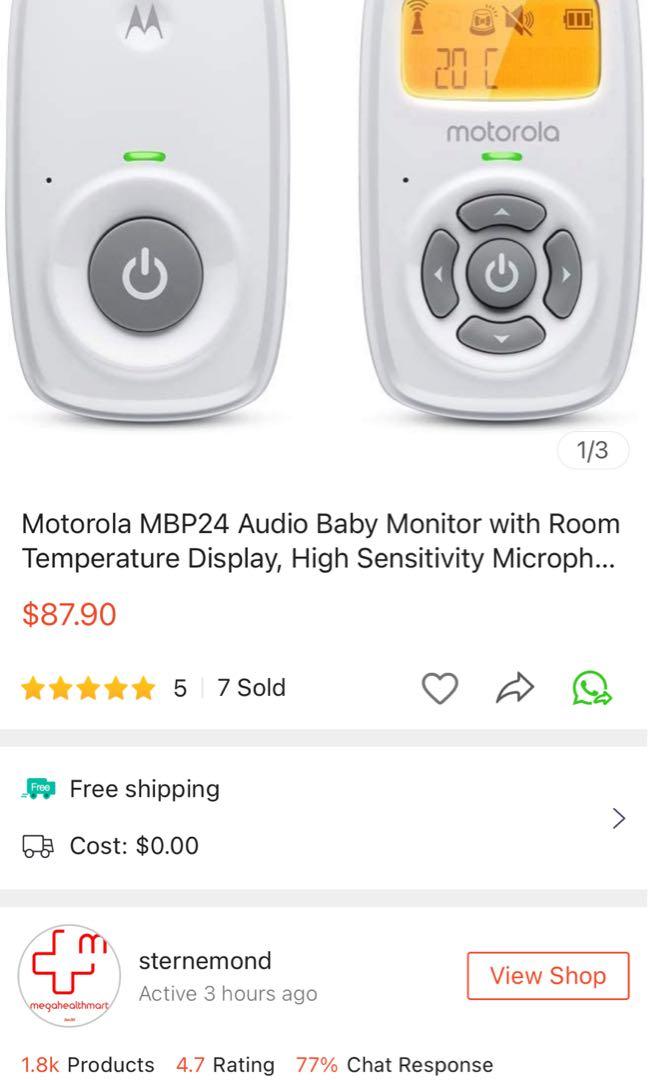 Motorola Mbp24 Digital Audio Baby Monitor