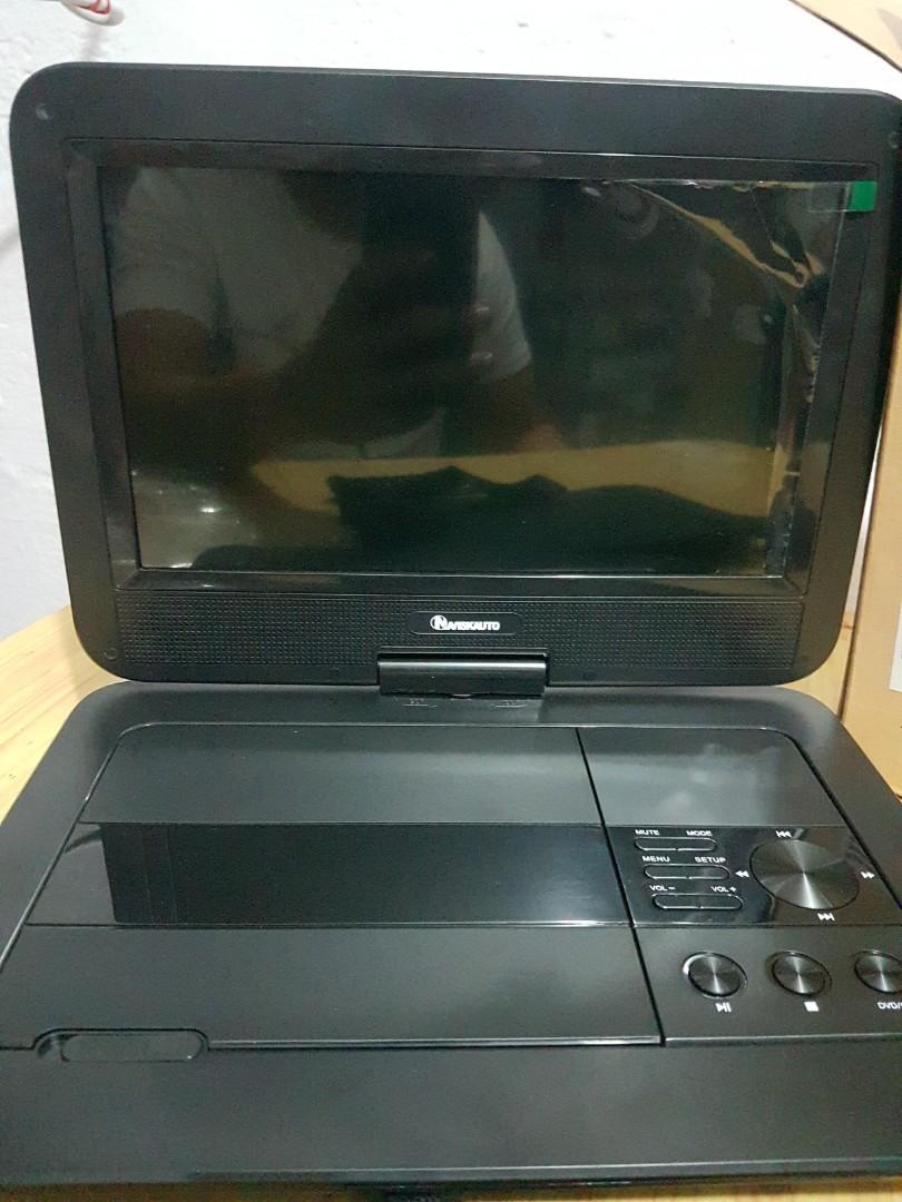 NAVISKAUTO 10.1” Portable DVD Player with HDMI Input, 2500mAH Battery