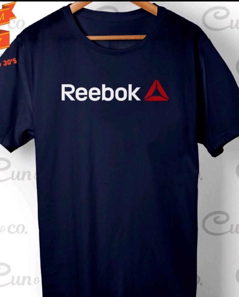 NEW Reebok navy blue cotton tee shirt tshirt top football soccer