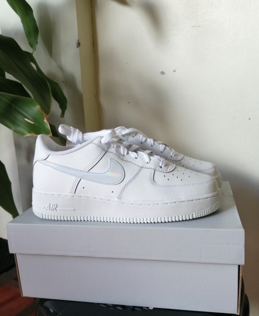 nike air force 1 iridescent white