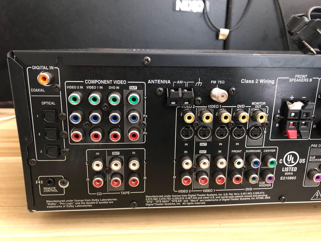 Onkyo HTR530 7.1 Channel Surround Sound AM/FM AV Receiver 110W x 7 w