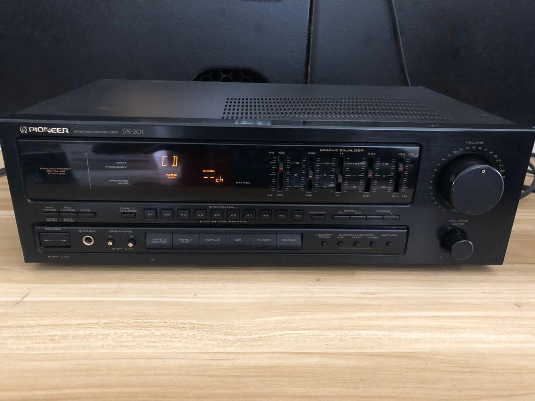 Pioneer SX201 Solid State AM/FM Receiver Graphic Equalizer Phono