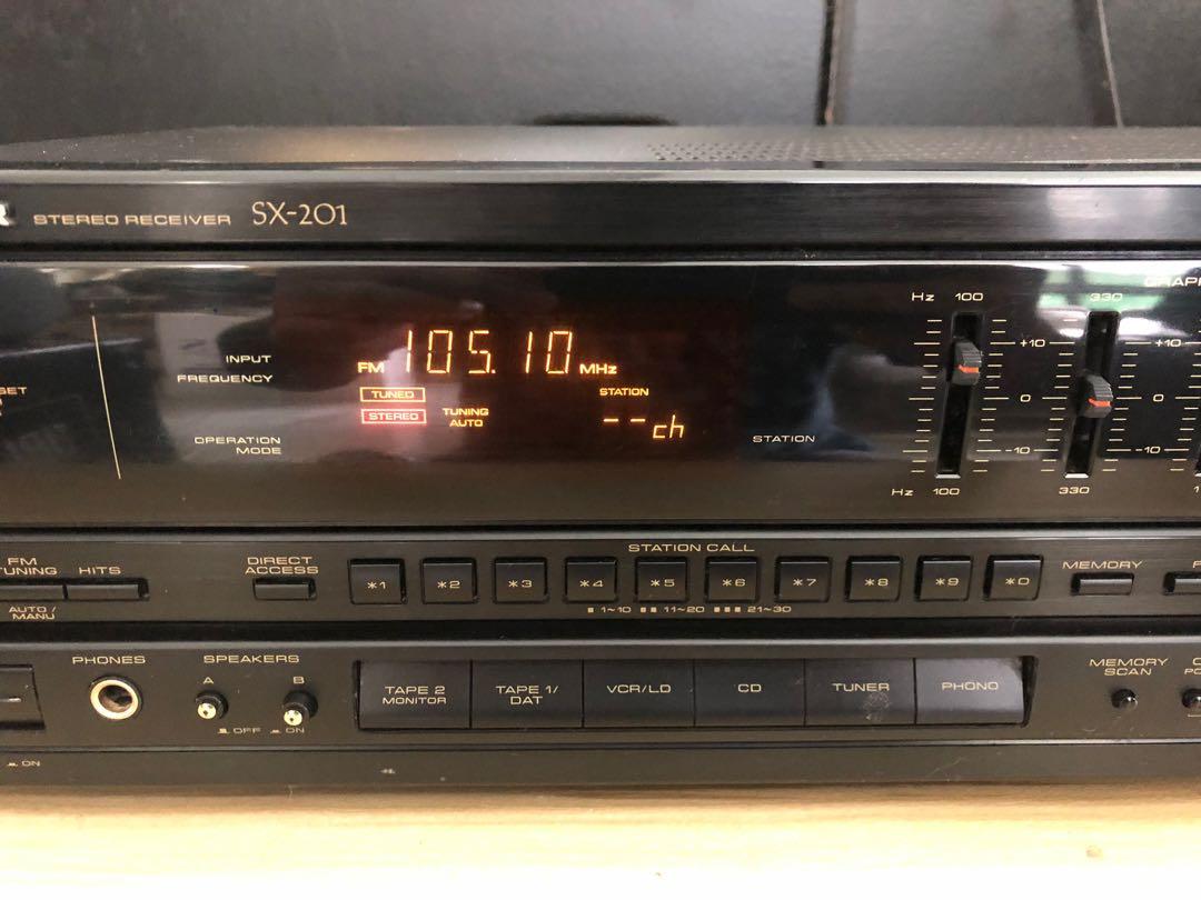 Pioneer SX201 Solid State AM/FM Receiver Graphic Equalizer Phono