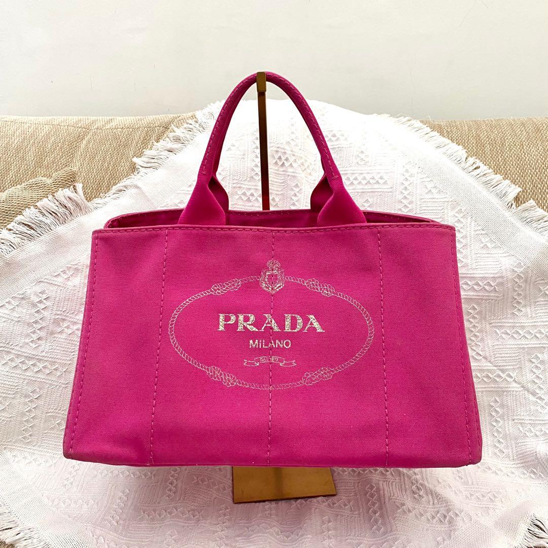 Prada canapa tote pink clearance