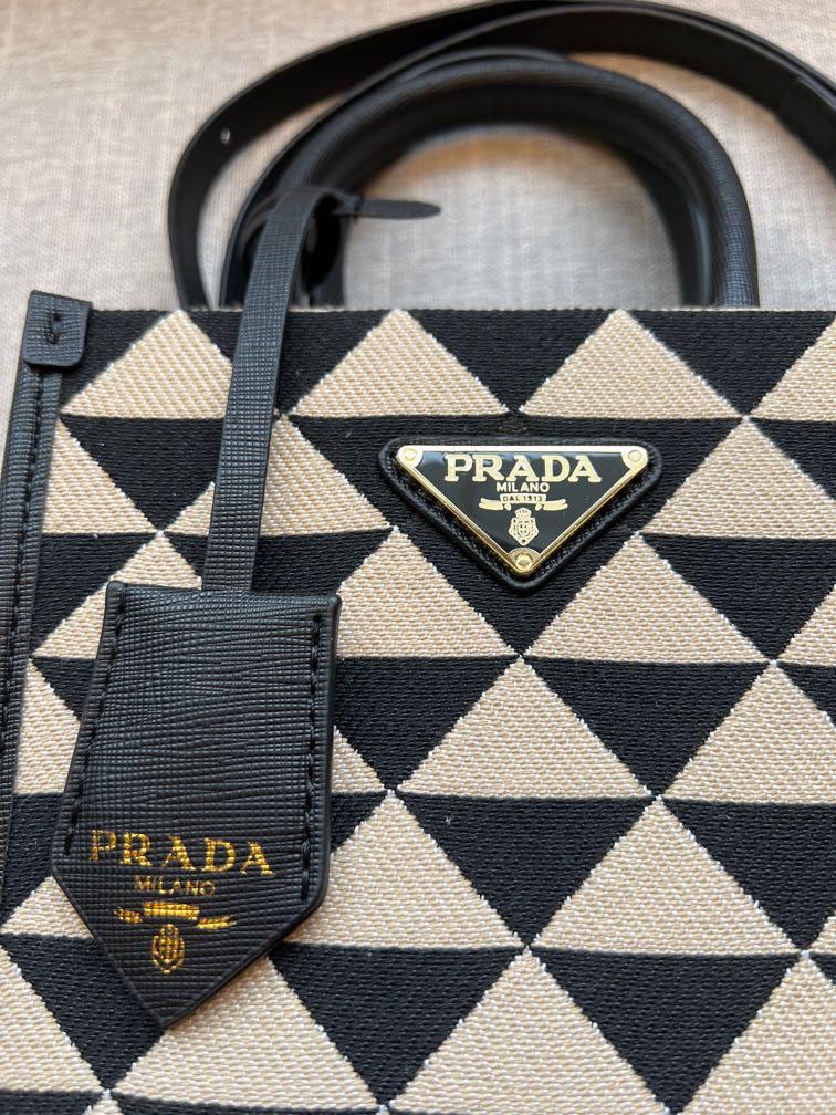 Check Out Prada's Symbole New Jacquard Fabric Bag - BAGAHOLICBOY