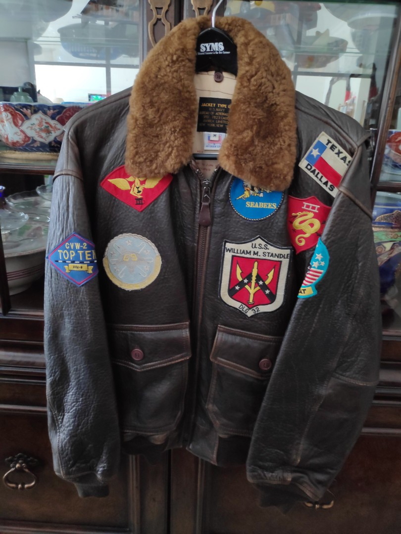 SALE Preloved AUTHENTIC Top Gun Leather Jacket Vintage