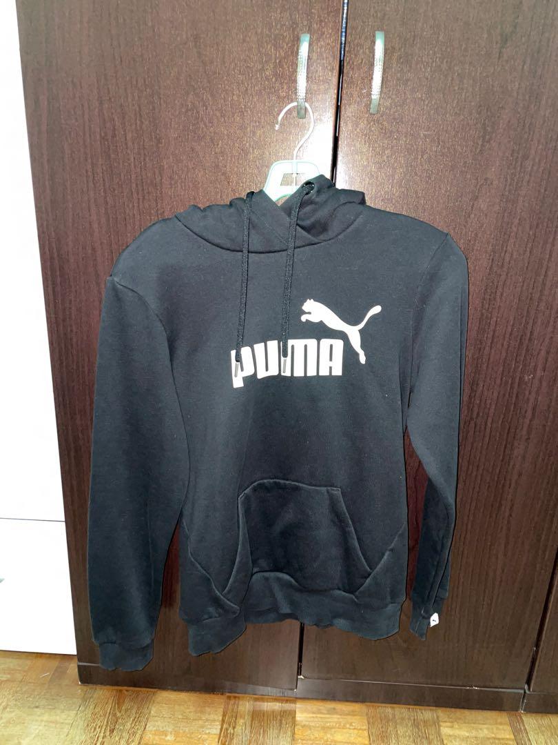 All black new arrivals puma hoodie