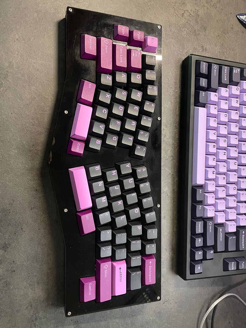 Qwertice R1 Alice Black Solder Custom Mechanical Keyboard, Computers