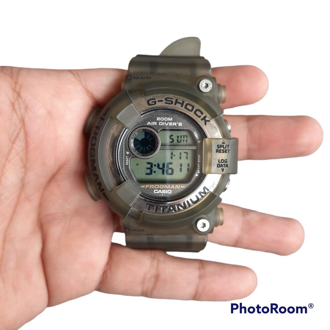 Rare Vintage 90s casio g shock dw 8200 frogman japan set watch