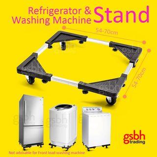 Ref Rack Movable Base Stand for Ref Refrigerator Fridge / Washing Machine / Cooking Oven / Heavy Equipment Appliance Universal Wheel Durable Bracket Rack 4 Base Foot
