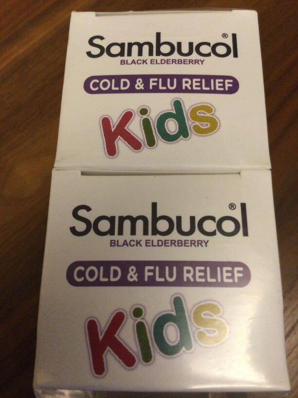 Sambucol cold and flu relief liquid for kids, Health & Nutrition