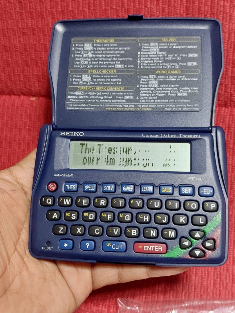 Seiko Electronic Dictionary, Hobbies & Toys, Memorabilia & Collectibles