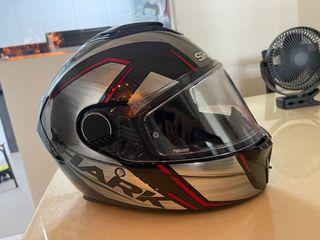 SKULLRIDER (Born To Ride) Bubble Helmet 