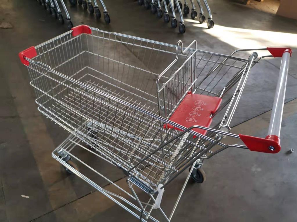 Shopping Push Cart Grocery Pushcart Grocery Trolley 150L (NEW