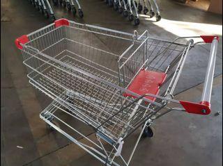 Shopping Push Cart Grocery Pushcart Grocery Trolley 150L (NEW)