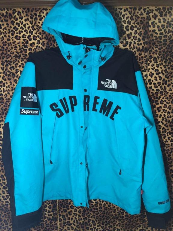 Supreme the north face hot sale arc logo mountain parka teal