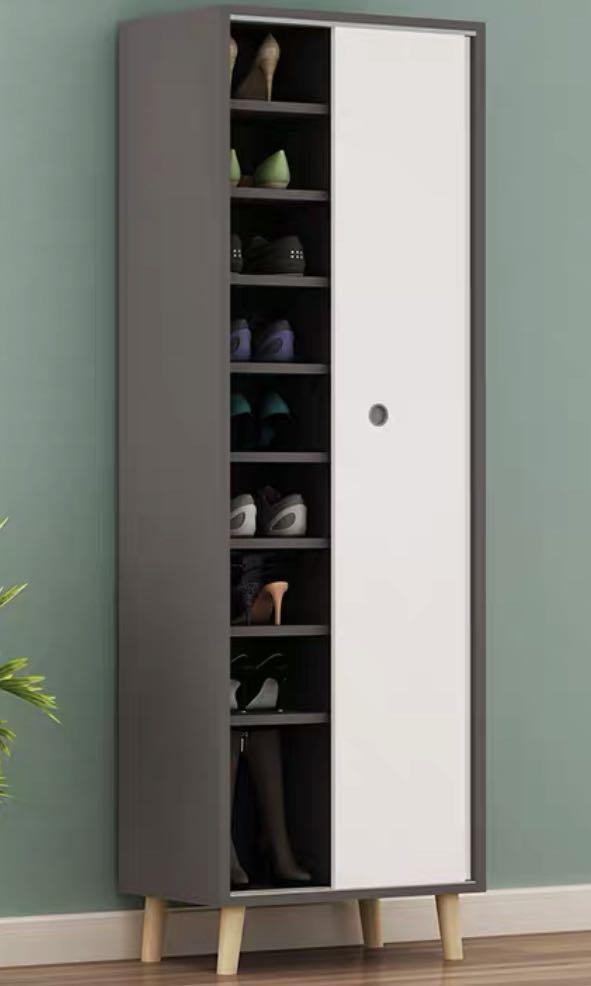 Tall Slim Shoe Sliding Door, Furniture & Home Living, Furniture