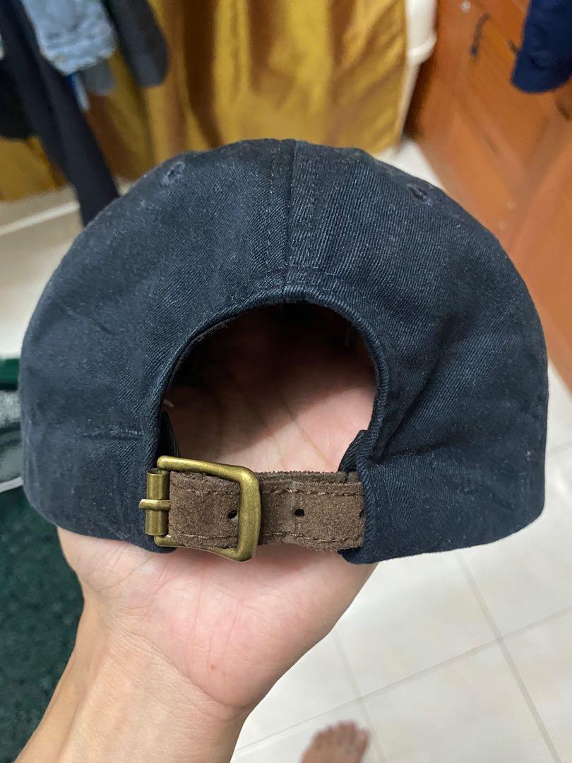 Leather sale strap cap