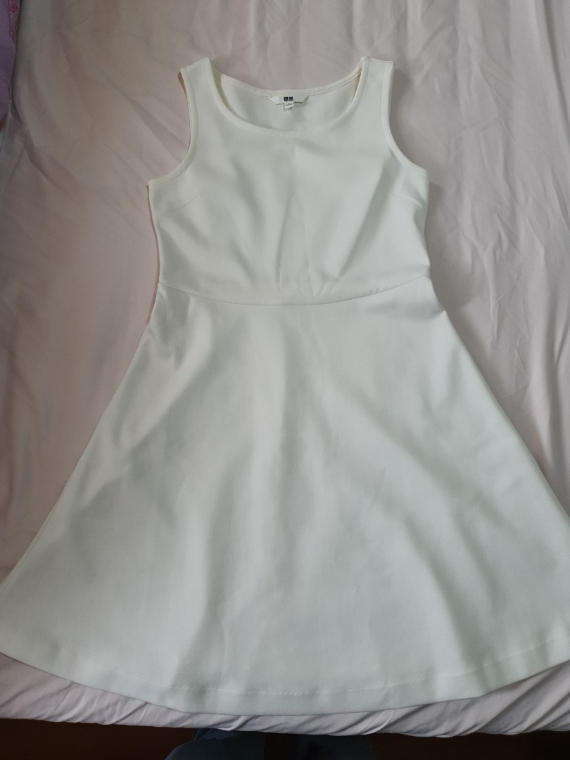 Uniqlo White Dress, Women's Fashion, Dresses & Sets, Dresses on Carousell