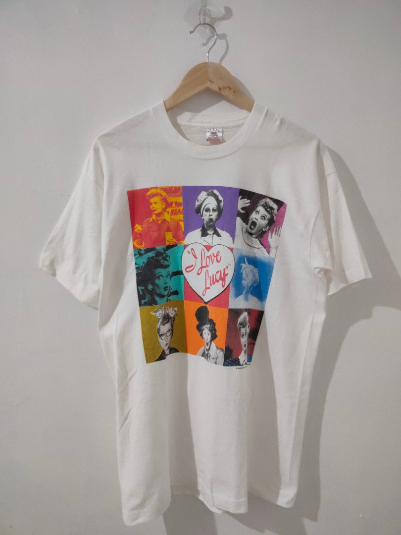 I Love Lucy - Mens Faces (Front/Back Print) T-Shirt main image 1