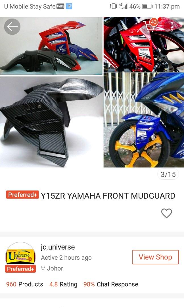 Mudguard top depan y15zr