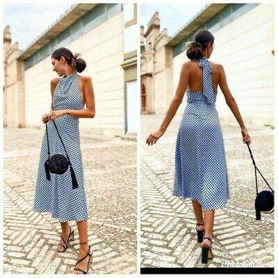 Zara polka dot halter dress Clearance