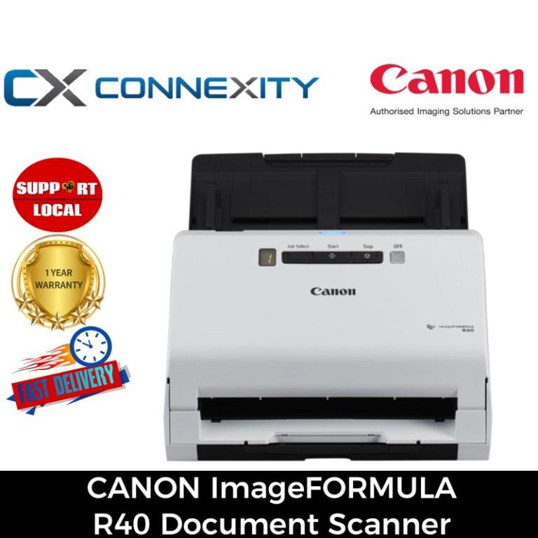 [100 Original] Canon ImageFORMULA R40 Office Document Scanner