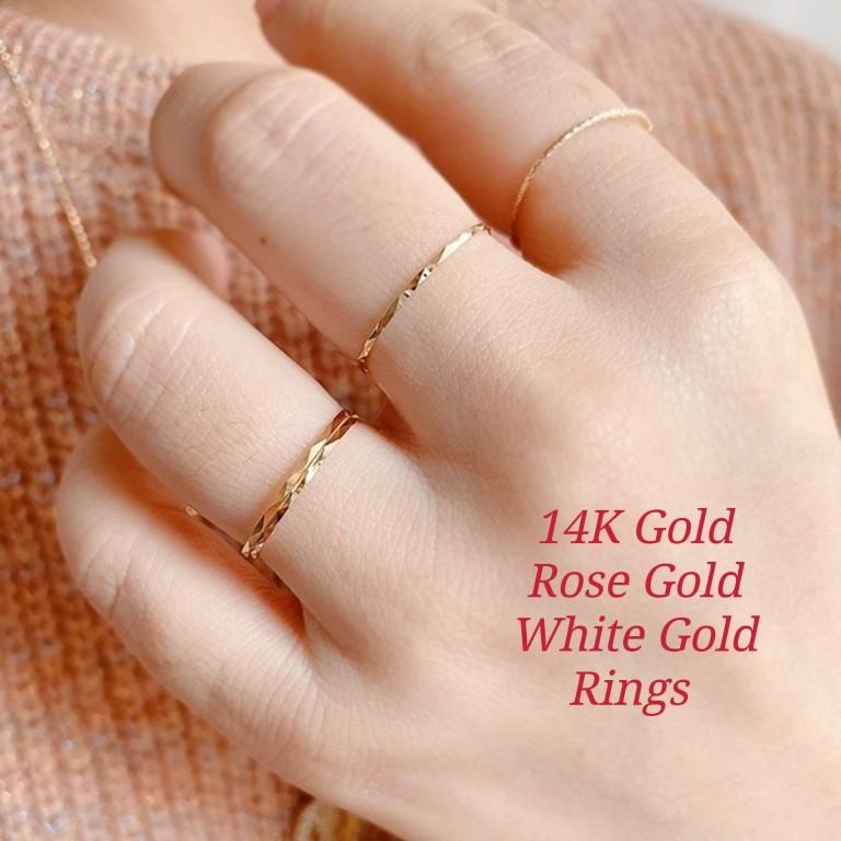 Golden discount rose ring