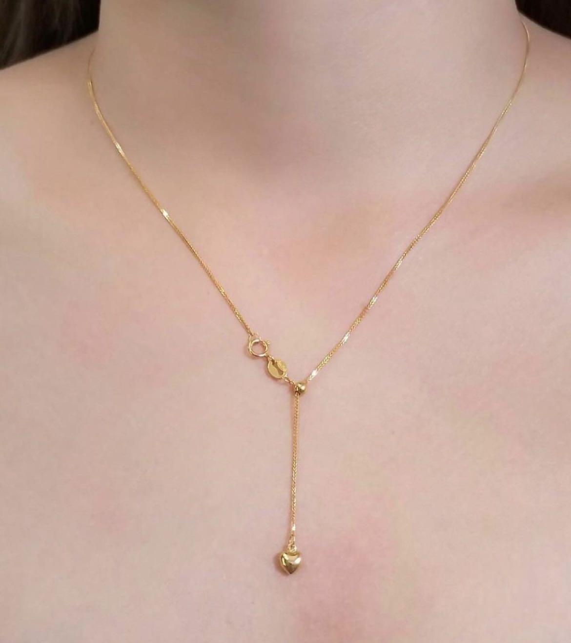 Adjustable discount necklace gold