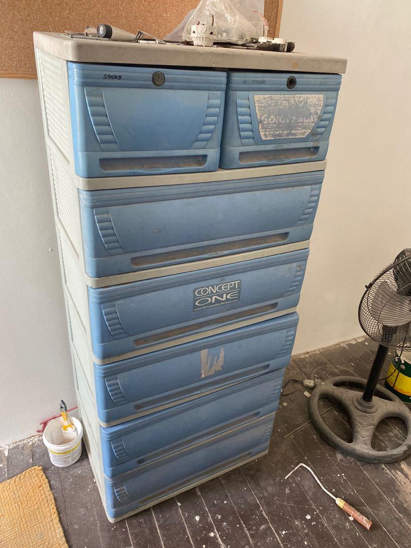 [2ND HAND] Zooey 6Layer Plastic Drawer Orocan Type