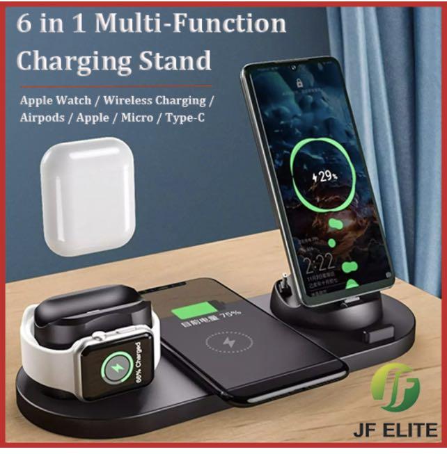 スマホアクセサリー Wireless Charger Stand,6 in1Multi-Functi Amazon.com: Wireless Charger Stand, 6 in 1 Multi-Function