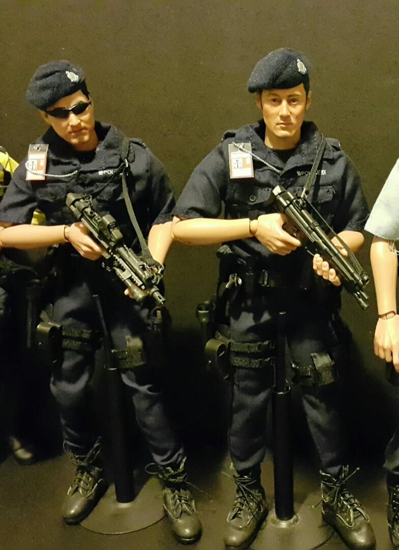 全新1/6 figure 人偶香港機場特警hk asu uniform & gear set hong kong